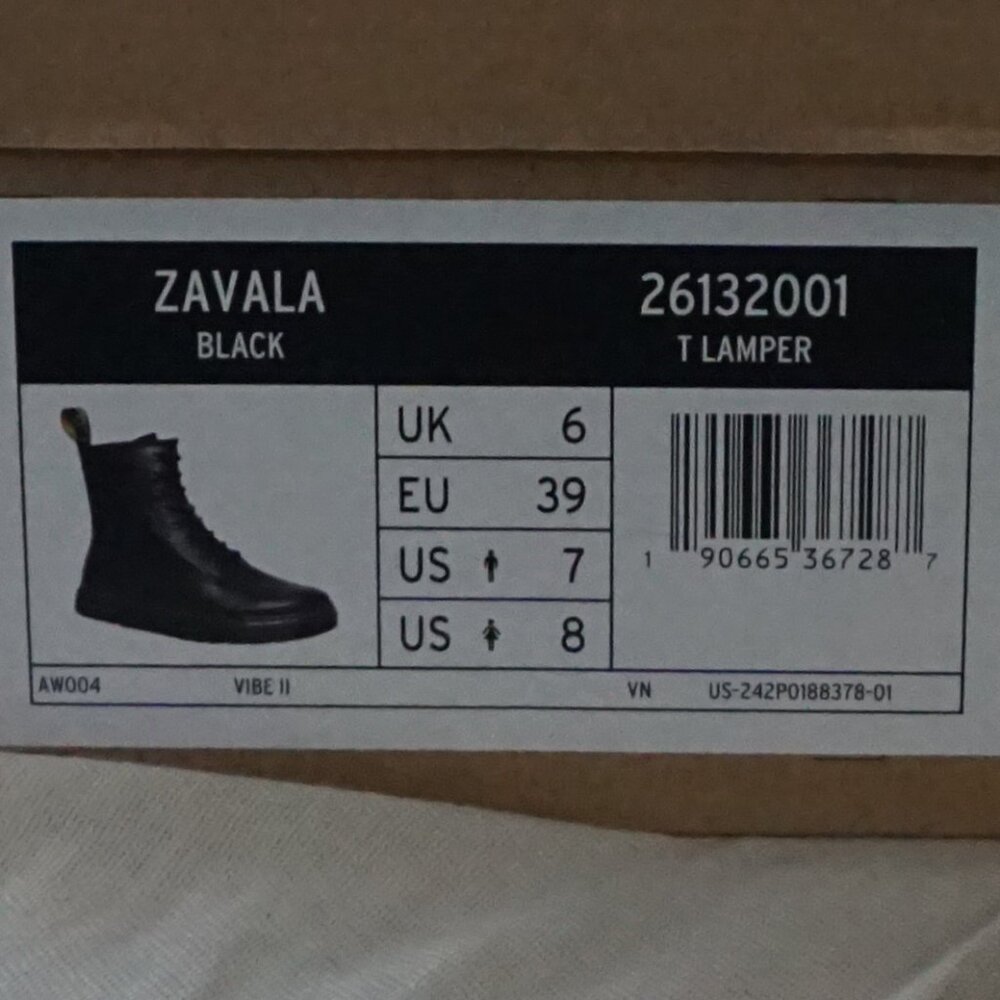 Dr. Martens Zavala Combat Boot Women's 7 Black Doc